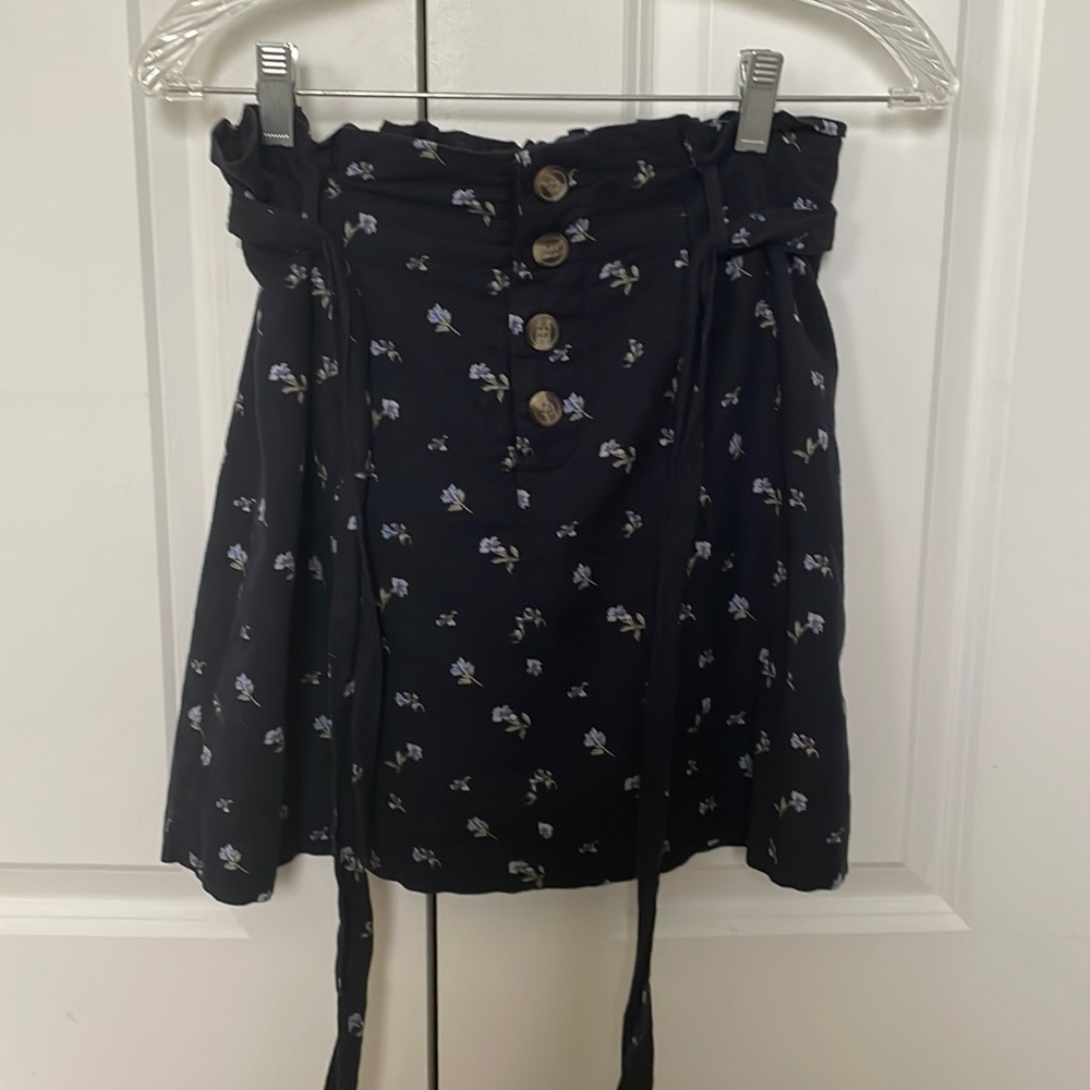 AE Belted Floral Skirt